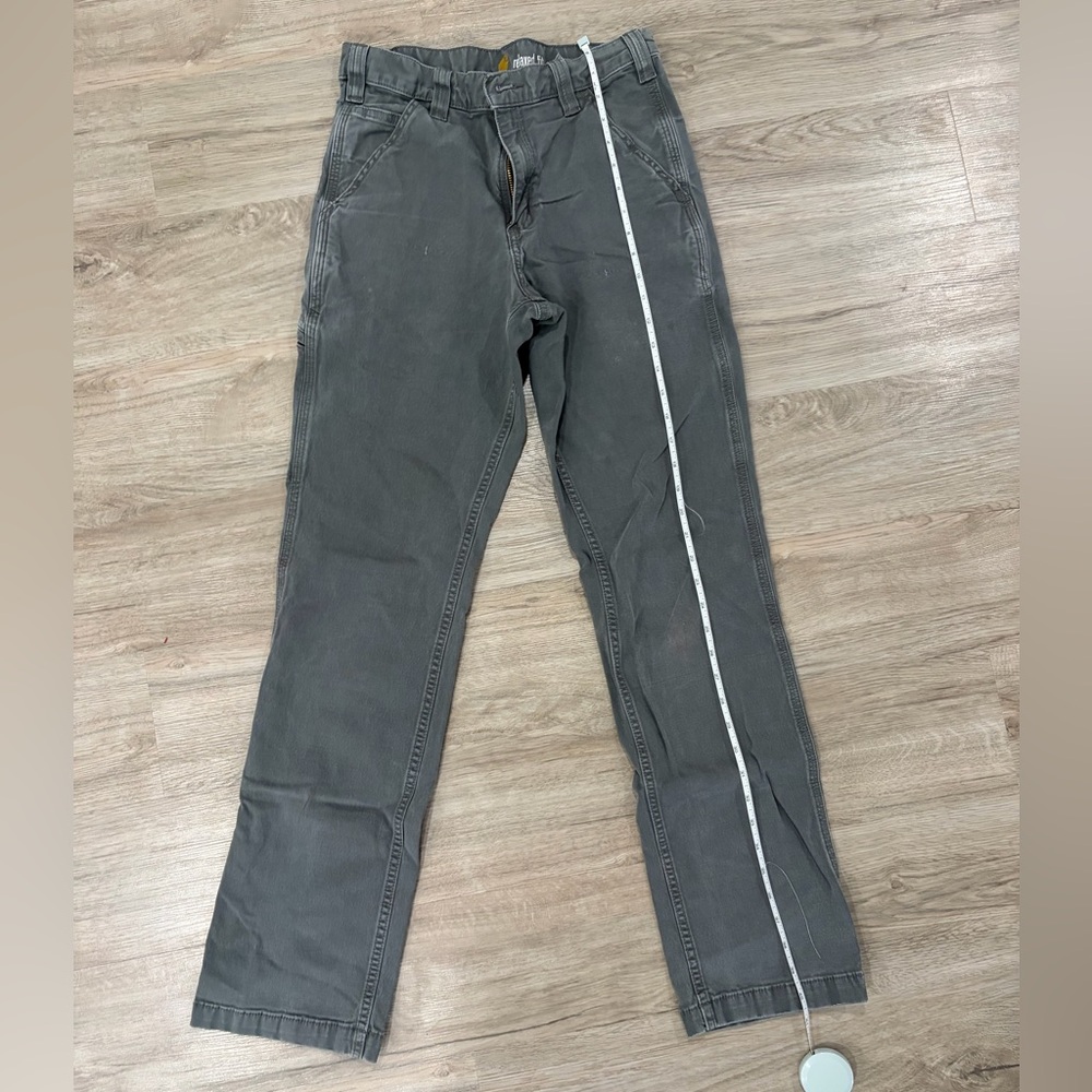 Carhartt Gray Cargo Relaxed Fit Work Pants - Men’s Size 30x34